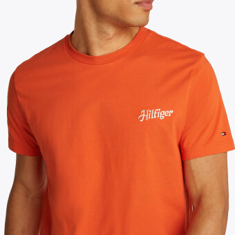 Tommy Hilfiger  - Tommy Hilfiger - Summer photo tee | T-shirt Brilliant Orange