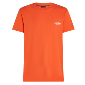 Tommy Hilfiger  - Tommy Hilfiger - Summer photo tee | T-shirt Brilliant Orange