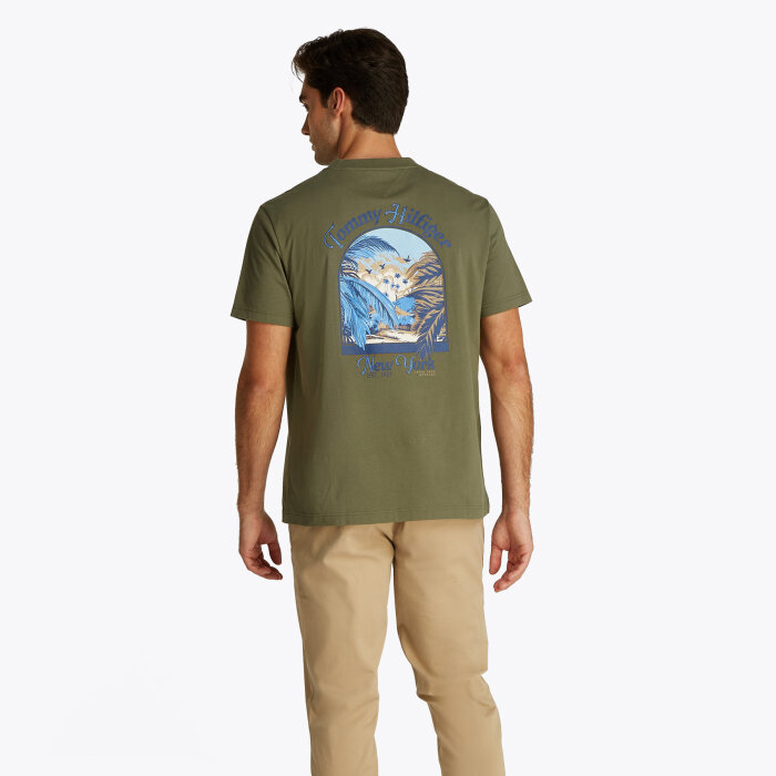 Tommy Hilfiger  - Tommy Hilfiger - Summer photo tee | T-shirt battle green