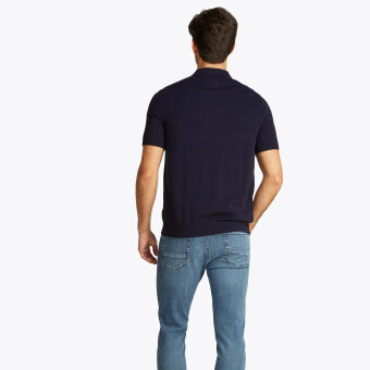 Tommy Hilfiger  - Tommy Hilfiger - Cotton knitted polo | Polo T-shirt Marineblå