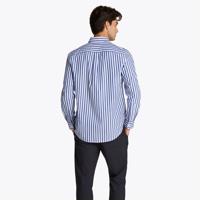 Tommy Hilfiger  - Tommy Hilfiger -  Flex poplin shirt | Skjorte Wedge Blue