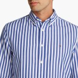 Tommy Hilfiger  - Tommy Hilfiger -  Flex poplin shirt | Skjorte Wedge Blue