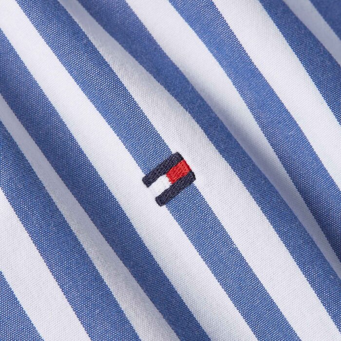 Tommy Hilfiger  - Tommy Hilfiger -  Flex poplin shirt | Skjorte Wedge Blue