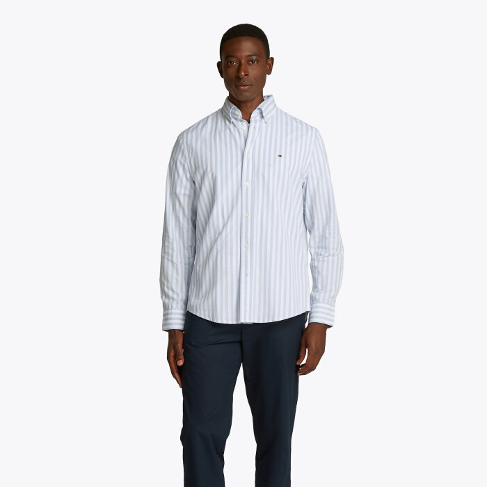 Tommy Hilfiger  - Tommy Hilfiger - Flex poplin shirt | Skjorte sweet Blue