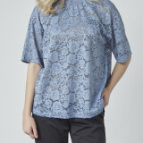 Love&divine ( Dame ) - LOVE&DIVINE - LOVE1337 | T-SHIRT  DENIM BLUE