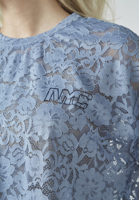 Love&divine ( Dame ) - LOVE&DIVINE - LOVE1337 | T-SHIRT  DENIM BLUE