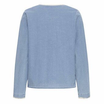 ICHI ( Dame ) - ICHI - IHKATE DENERIM JA | JAKKE KATE LIGHT BLUE