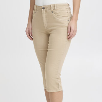 Pulz Jeans ( Dame )  - PULZ - PZROSITA HW CAPRI | KNICKERS WHITE PEPPER