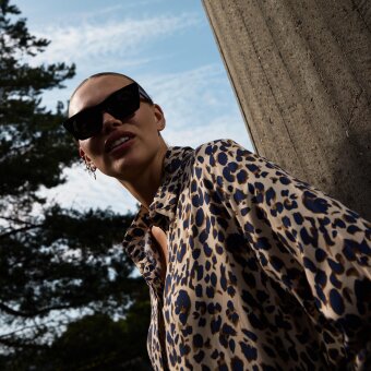 Pulz Jeans ( Dame )  - PULZ - PZGLORIA 3/4 SL. DRESS | KJOLE BROWN ANIMAL