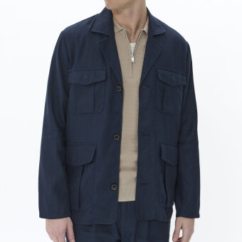 Matinique - Matinique - Drakes | Overshirt Dark Navy