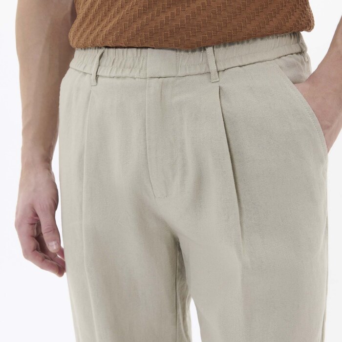 Matinique - Matinique - Fisher linen pants | Hørbuks Plaza Taupe