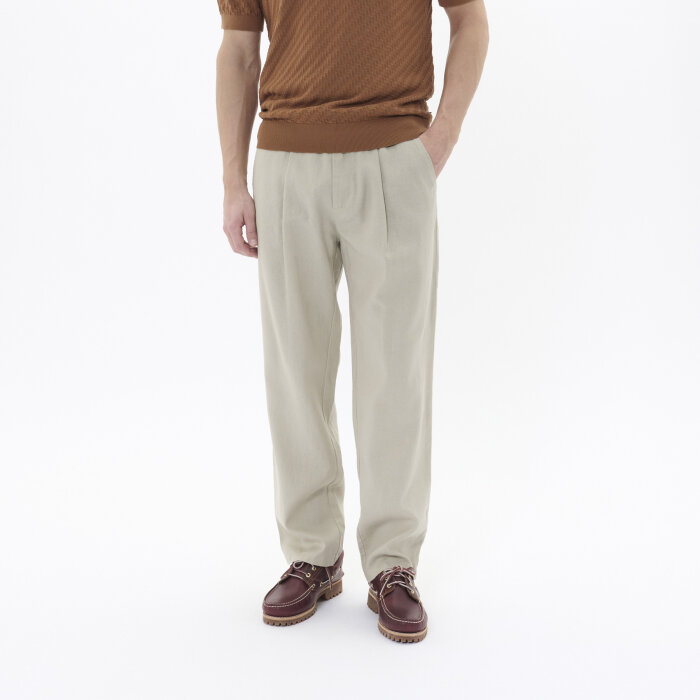 Matinique - Matinique - Fisher linen pants | Hørbuks Plaza Taupe