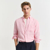 Gant - Gant - Linen stripe shirt | Skjorte Geranium Pink