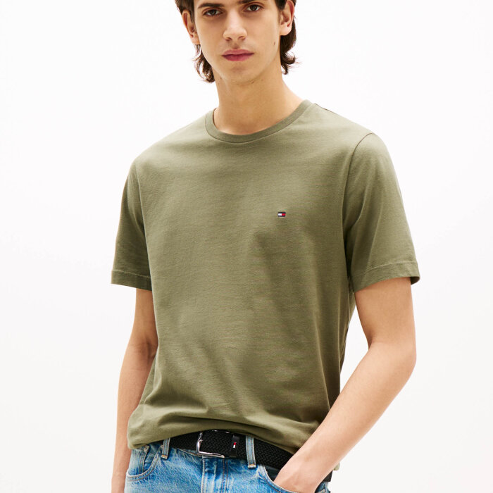 Tommy Hilfiger  - Tommy Hilfiger - Ess regular solid tee | T-shirt Battle green
