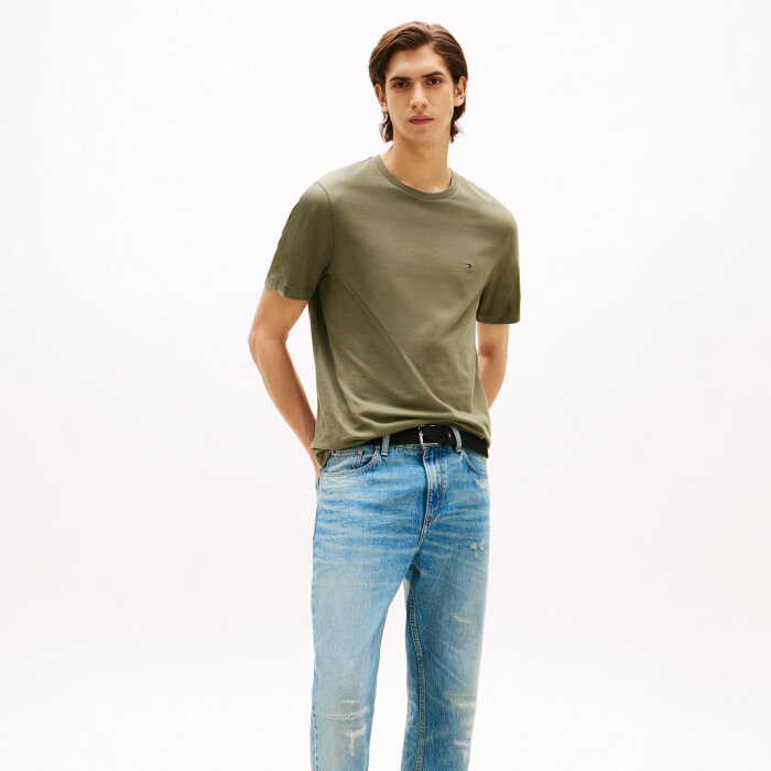 Tommy Hilfiger  - Tommy Hilfiger - Ess regular solid tee | T-shirt Battle green