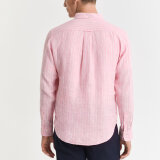 Gant - Gant - Linen stripe shirt | Skjorte Geranium Pink