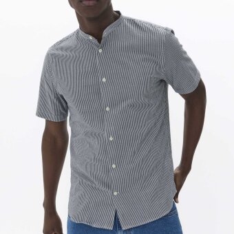 Matinique - Matinique - Trostol china shirt SS | K/Æ Skjorte Dark navy
