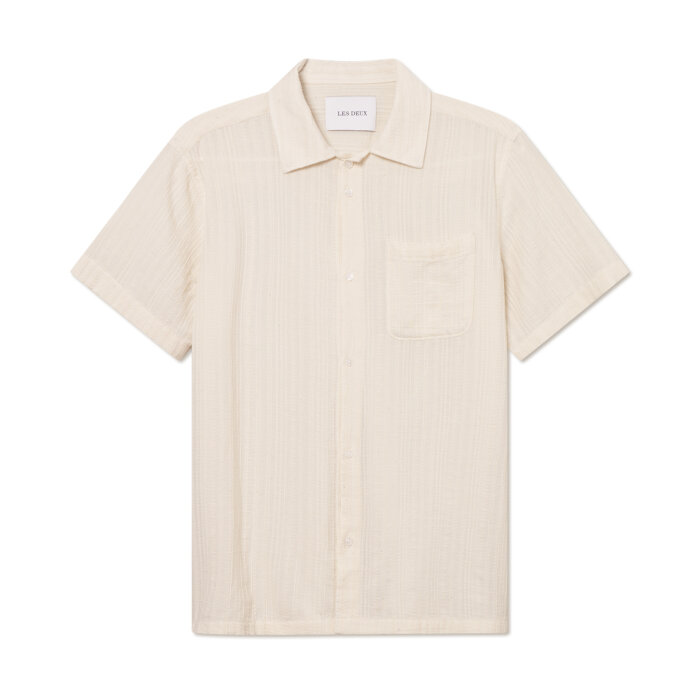 LES DEUX - Les Deux - Charlie stripe shirt | K/Æ Skjorte Ivory