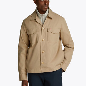 Tommy Hilfiger  - Tommy Hilfiger  - Cot/nyl. shirt jacket | Overshirt Sandalwood