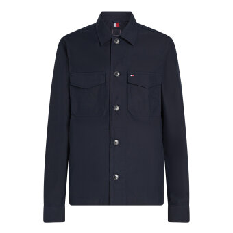 Tommy Hilfiger  - Tommy Hilfiger - Cot/nyl. shirt jacket | Overshirt Marineblå
