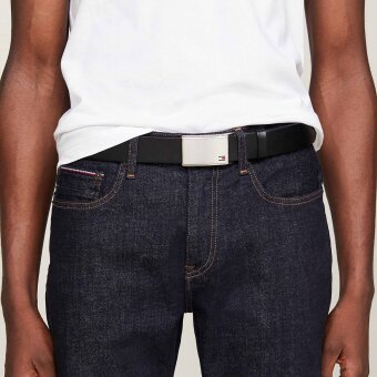 Tommy Hilfiger  - Tommy Hilfiger - Plaque Belt | Bælte Sort