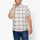 Signal - Signal - Hugin slub check | K/Æ Skjorte Ivory Cream