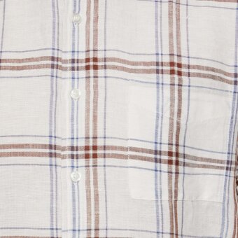 Signal - Signal - Hugin slub check | K/Æ Skjorte Ivory Cream