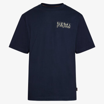 Signal - Signal - Gael print tee | T-shirt Marineblå