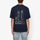 Signal - Signal - Gael print tee | T-shirt Marineblå