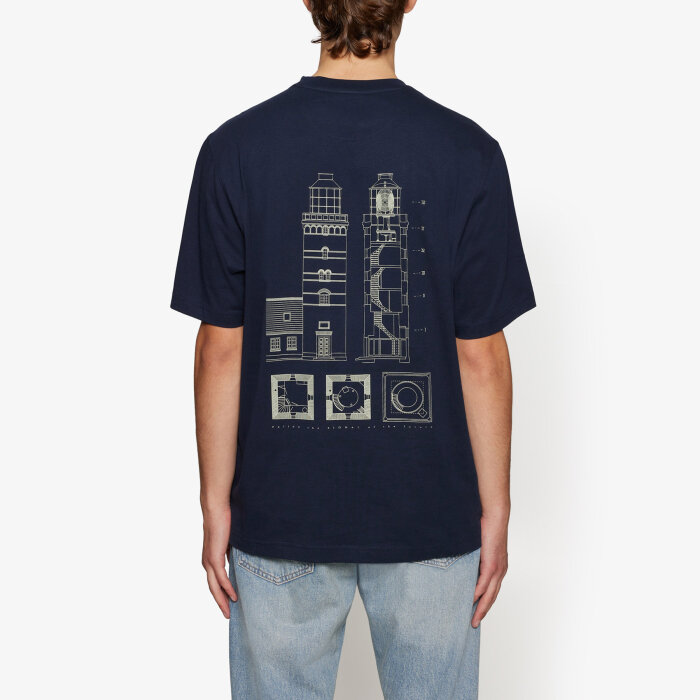 Signal - Signal - Gael print tee | T-shirt Marineblå