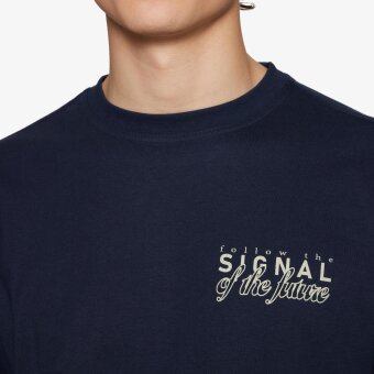 Signal - Signal - Gael print tee | T-shirt Marineblå