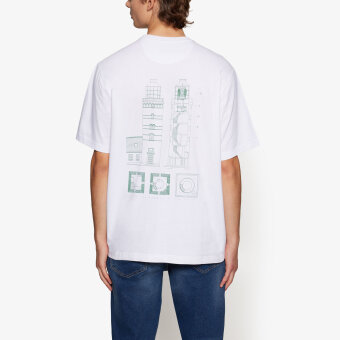 Signal - Signal - Gael print tee | T-shirt Hvid