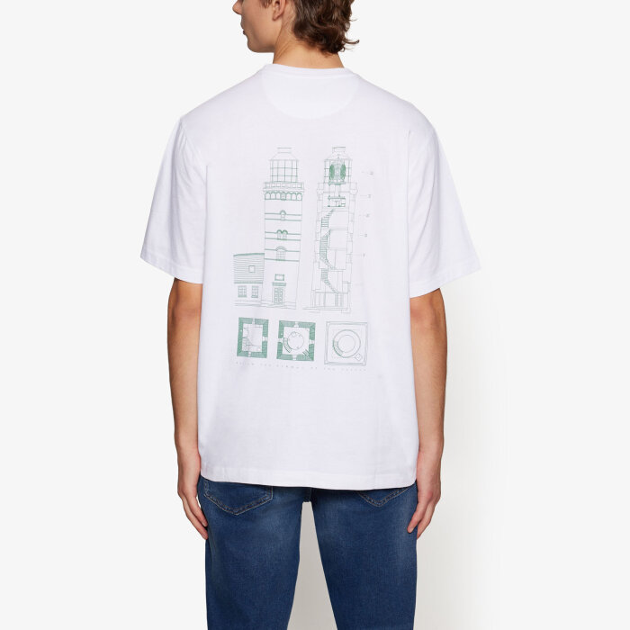 Signal - Signal - Gael print tee | T-shirt Hvid