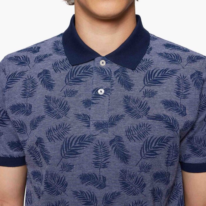 Signal - Signal - Griffin jacquard | Polo T-shirt Blue Captain