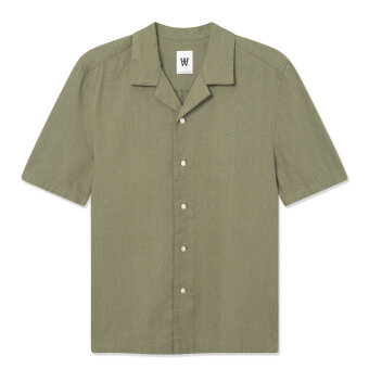 Double A by Wood Wood - Wood Wood - Double A Aaron resort shirt | K/Æ Skjorte Dusty Olive