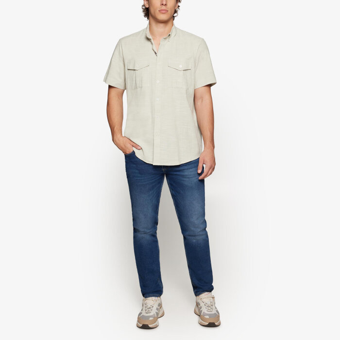 Signal - Signal - Pike chambray shirt | K/Æ Skjorte Gray Sand