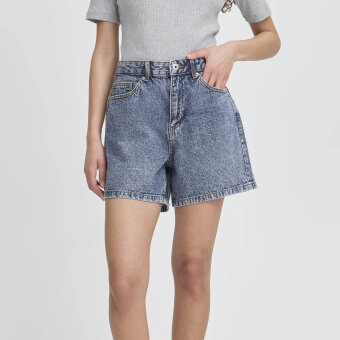 ICHI ( Dame ) - ICHI - IHAVENY SHO |  SHORTS MEDIUM BLUE