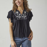 Sisters Point ( Dame ) - SISTERS POINT - IMSA-SS | BLUSE BLACK CREAM
