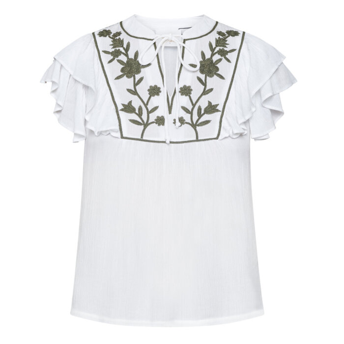 Sisters Point ( Dame ) - SISTERS POINT - IMSA-SS | BLUSE WHITE KHAKI