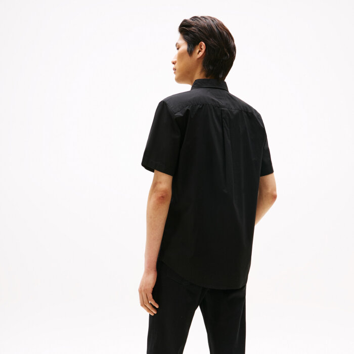 Tommy Hilfiger  - Tommy Hilfiger - Flex poplin shirt | K/Æ Skjorte Black