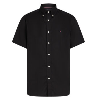 Tommy Hilfiger  - Tommy Hilfiger - Flex poplin shirt | K/Æ Skjorte Black