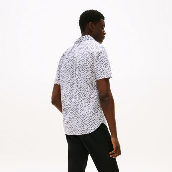 Tommy Hilfiger  - Tommy Hilfiger - Linen blend shirt | K/Æ Skjorte White Navy