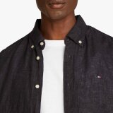 Tommy Hilfiger - Tommy Hilfiger - Pigment dyed shirt | Hørskjorte Black Tommy Hilfiger - Tommy Hilfiger - Pigment dyed shirt | Hørskjorte Black