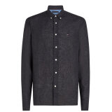 Tommy Hilfiger - Tommy Hilfiger - Pigment dyed shirt | Hørskjorte Black Tommy Hilfiger - Tommy Hilfiger - Pigment dyed shirt | Hørskjorte Black