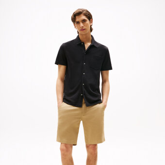 Tommy Hilfiger  - Tommy Hilfiger - Knit placket polo | Polo T-shirt Black