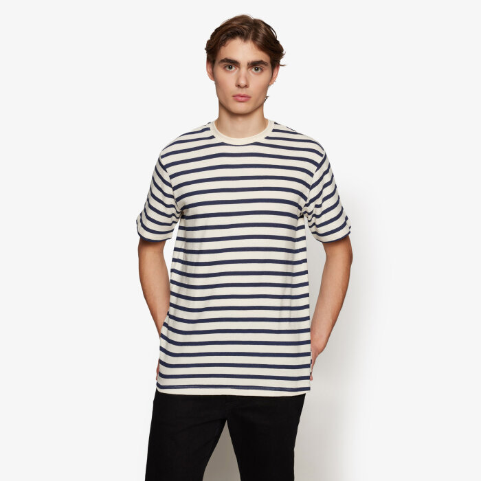 Signal - Signal - Glenn stripe tee | T-shirt Ivory Cream
