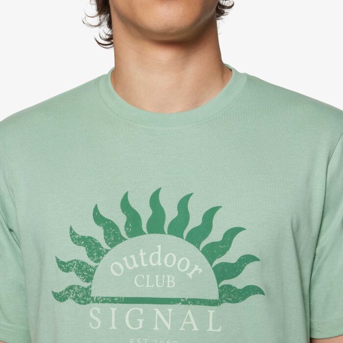 Signal - Signal - Gabriel front print tee | T-shirt Worn Green