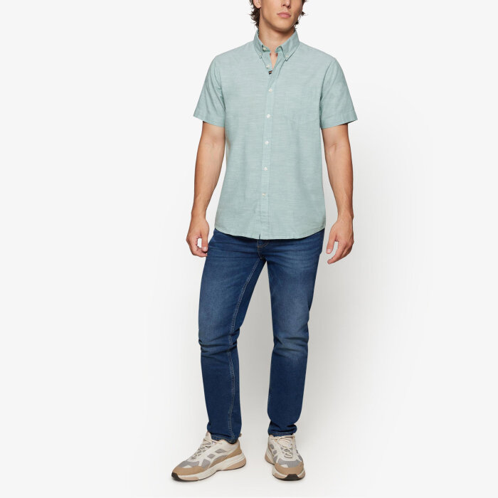 Signal - Signal - Hani linen look | K/Æ Skjorte Worn Green