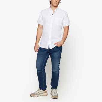 Signal - Signal - Hani linen look | K/Æ Skjorte Hvid