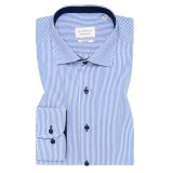 Eterna - Eterna - 8992 16 F140 | Slim fit Skjorte Blå Strib